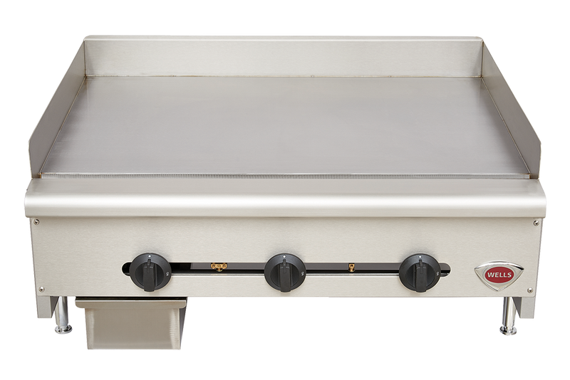 Wells 36" Countertop Griddle with Hi-Lo Controls Natural Gas 90,000 BTU