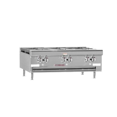 Southbend 6 Burner 36" Countertop Hotplate Natural Gas 198,000 BTU