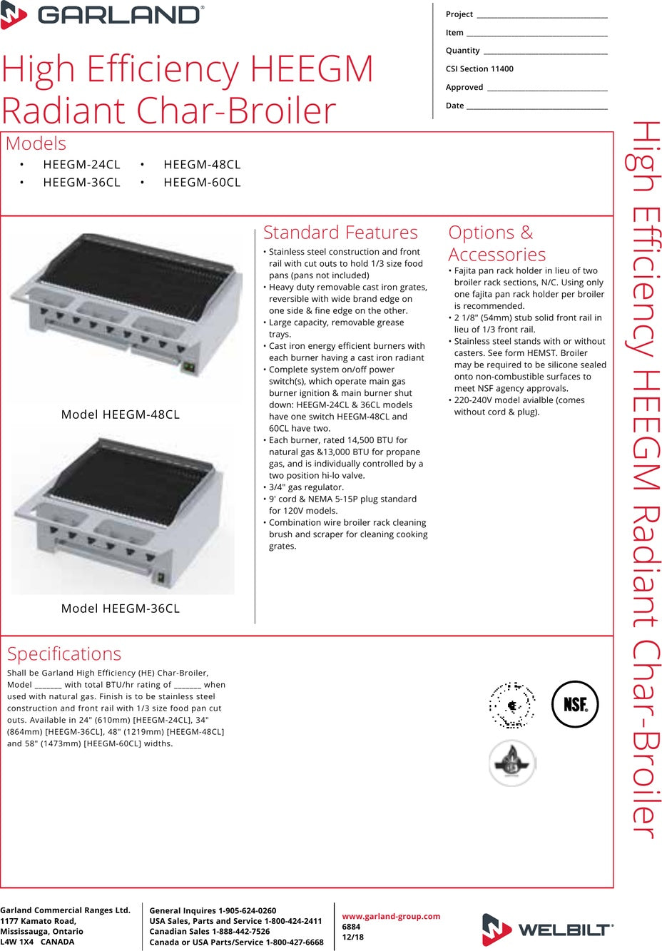 Spec Sheet