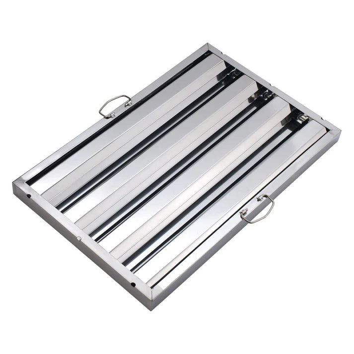 Winco 16" x 25" Exhaust Hood Filter, Stainless Steel - HFS-1625