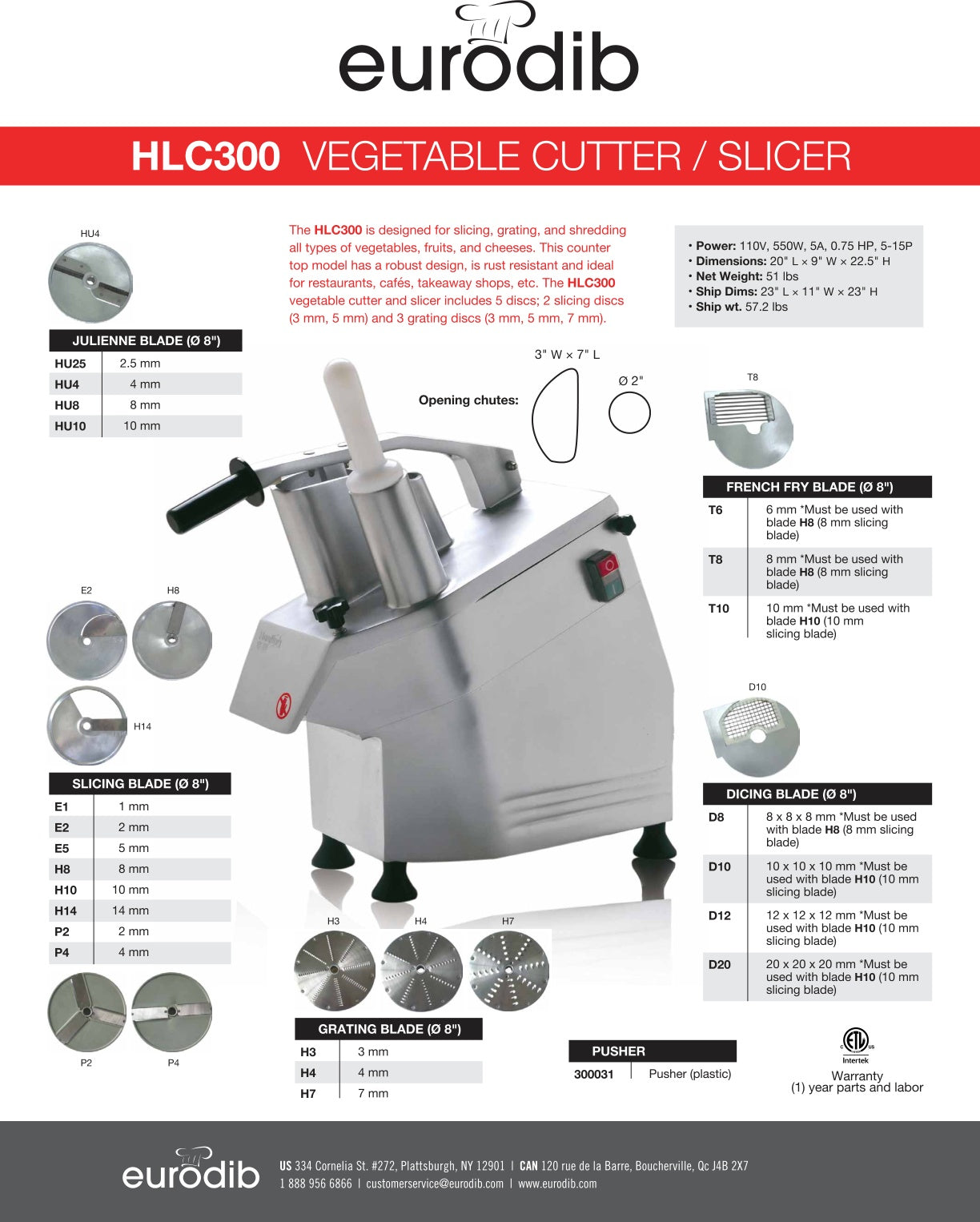 Spec Sheet