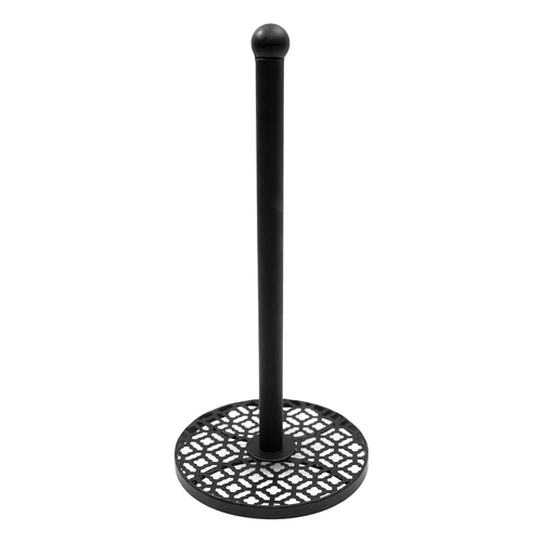 TableCraft Farmhouse Paper Towel Holder, Black