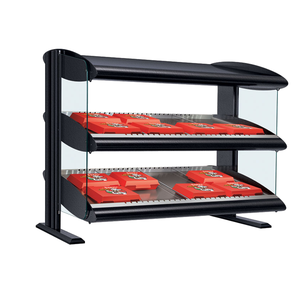 Hatco 42" Slanted Double Shelf Heated Merchandiser