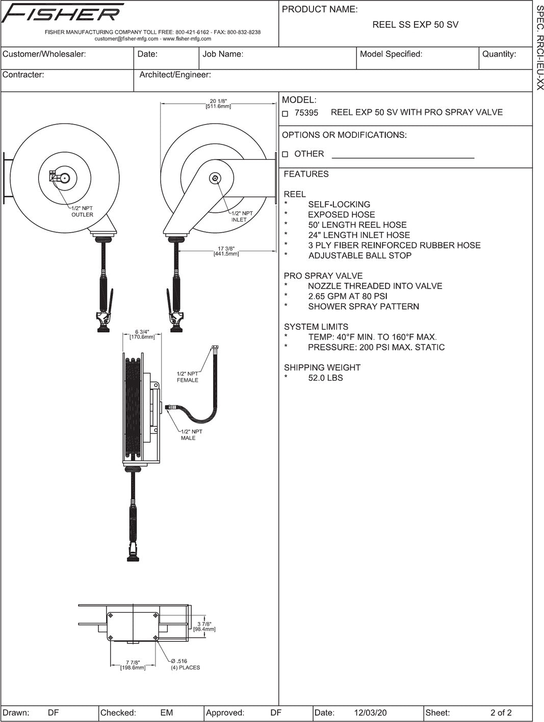 Spec Sheet