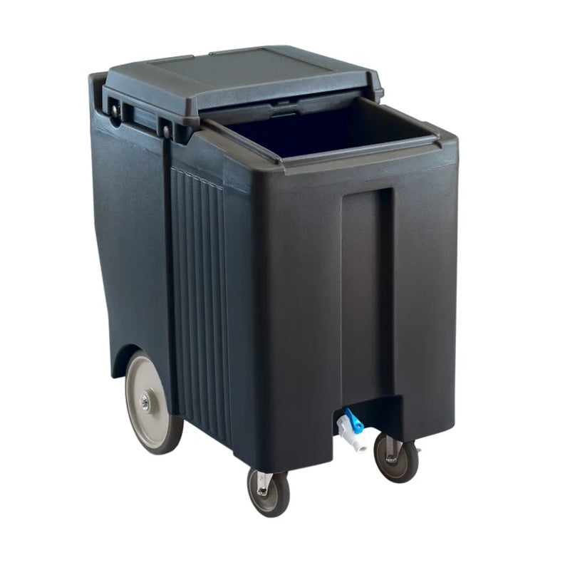 Cambro ICS175TB110 SlidingLid™ 175 Pound Insulated Tall Mobile Ice Caddie, Black
