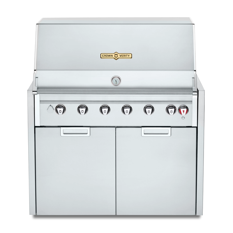 Crown Verity IGM42LP 42" Infinite Series BBQ/ Grill With Propane Holder, Propane