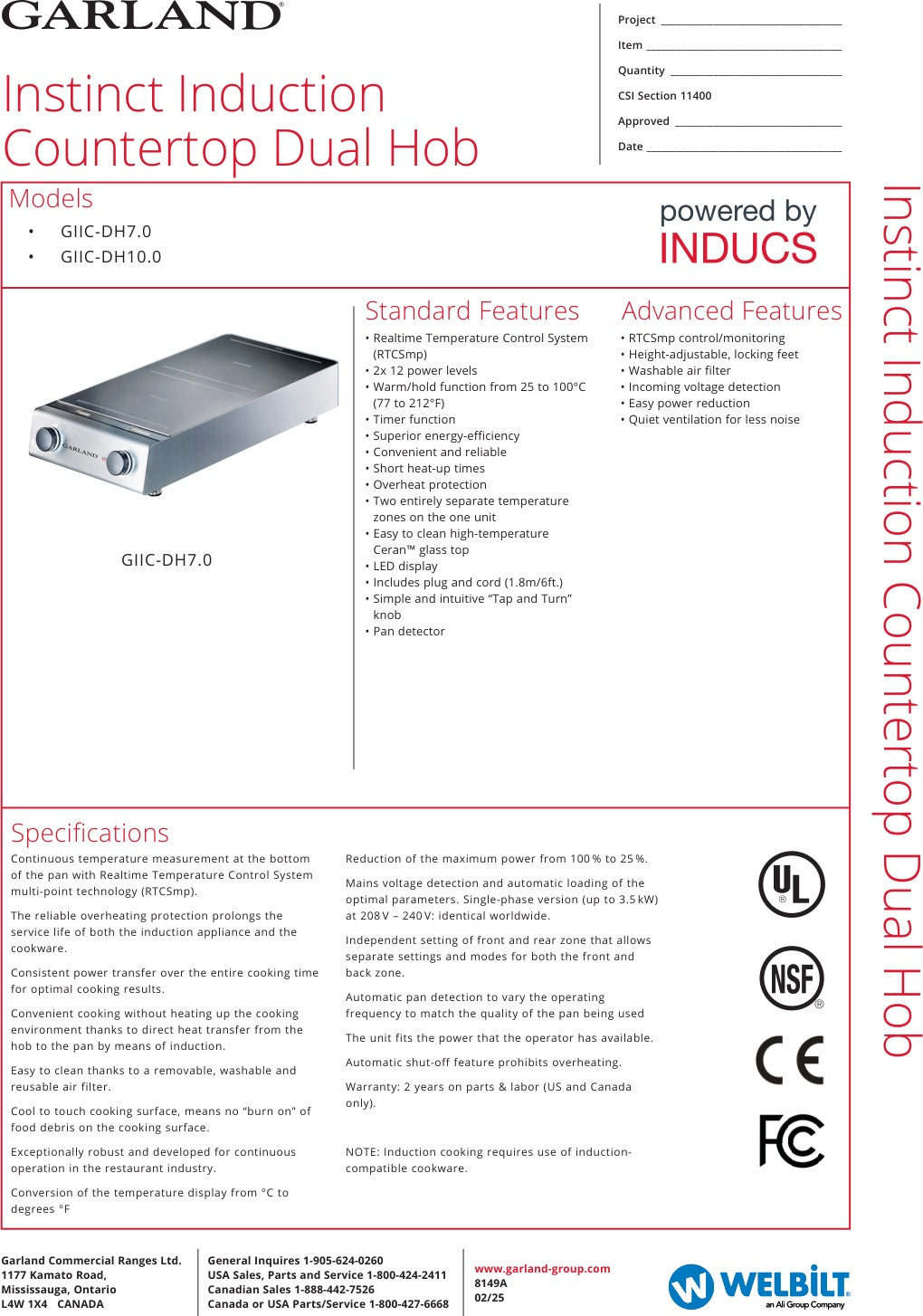 Spec Sheet