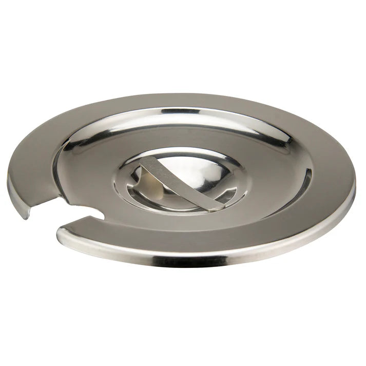 Winco Inset Cover for 4 Qt Containers with Handle, Stainless Steel
