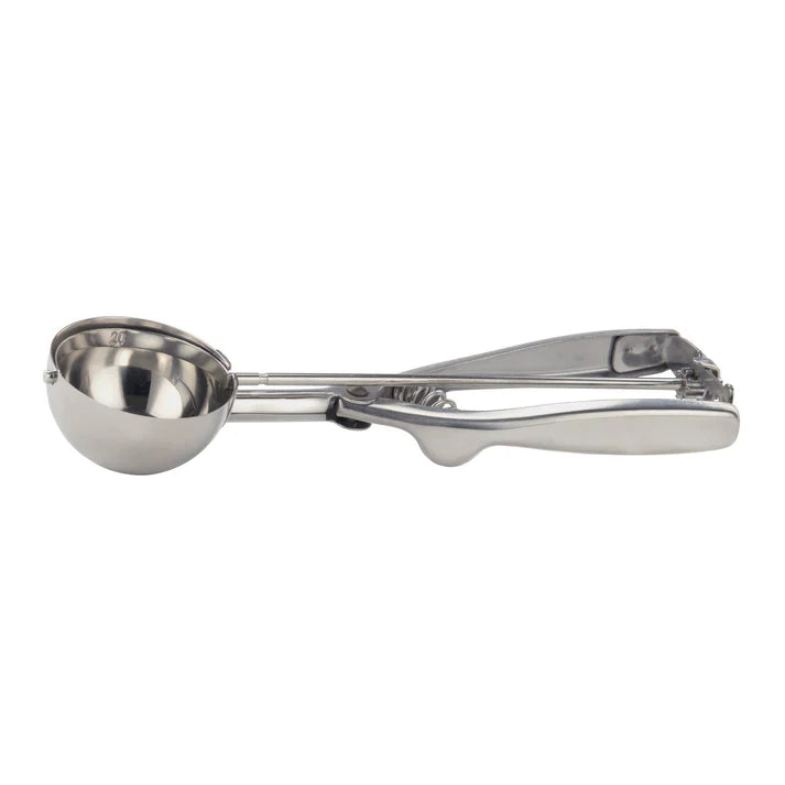 Winco 2.5 Oz Disher Portioner #20, Stainless Steel