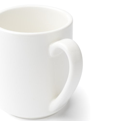 Browne 10 Oz Alumina Porcelain Mug, White, 36 /Case