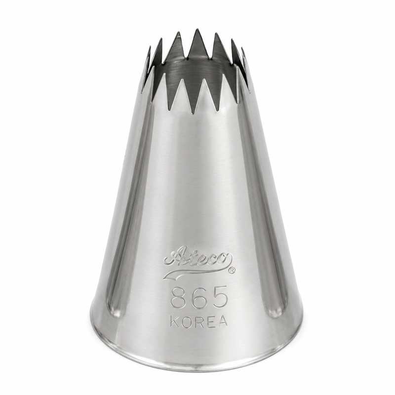 Ateco 7/16" French Star Piping Tip, Stainless Steel