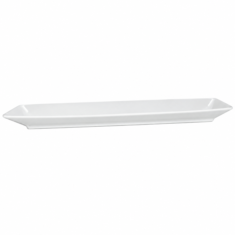 Fine Bone China 17.75" x 3.5" Soho Platter, White, 12 /Case
