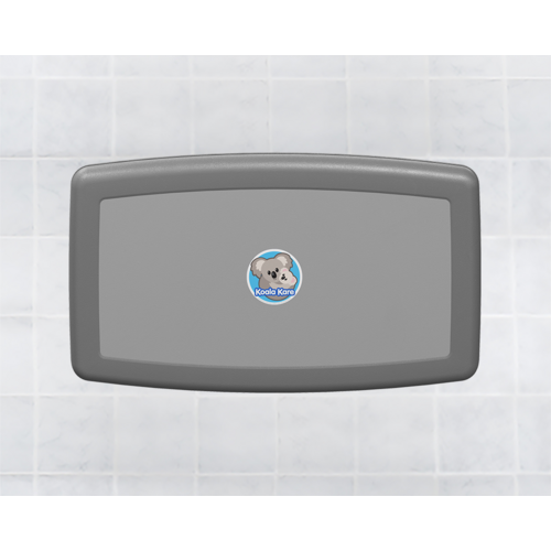 Koala Kare Horizontal Wall Mounted Baby Changing Station, Grey