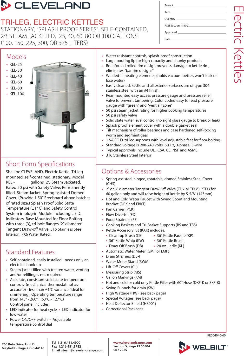 Spec Sheet