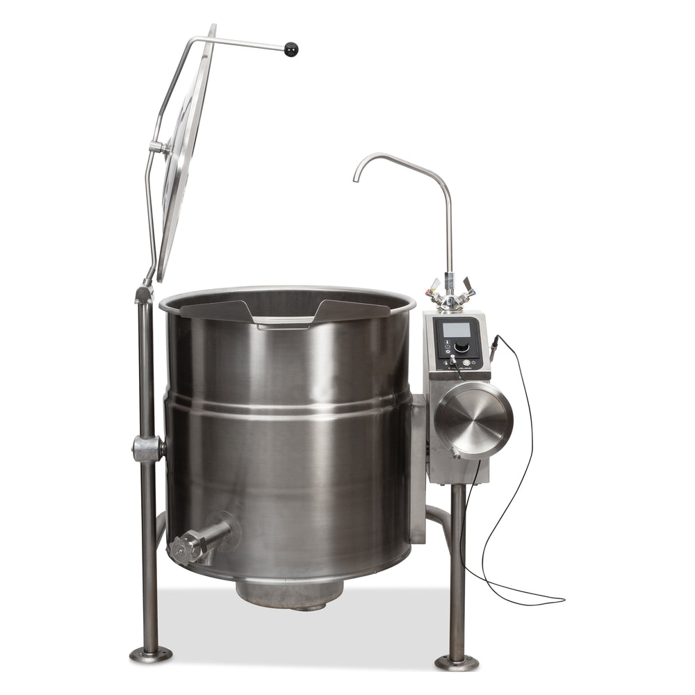 Cleveland KEL100T 100 Gallon Tilting 2/3 Steam Jacketed Steam Kettle, Electric