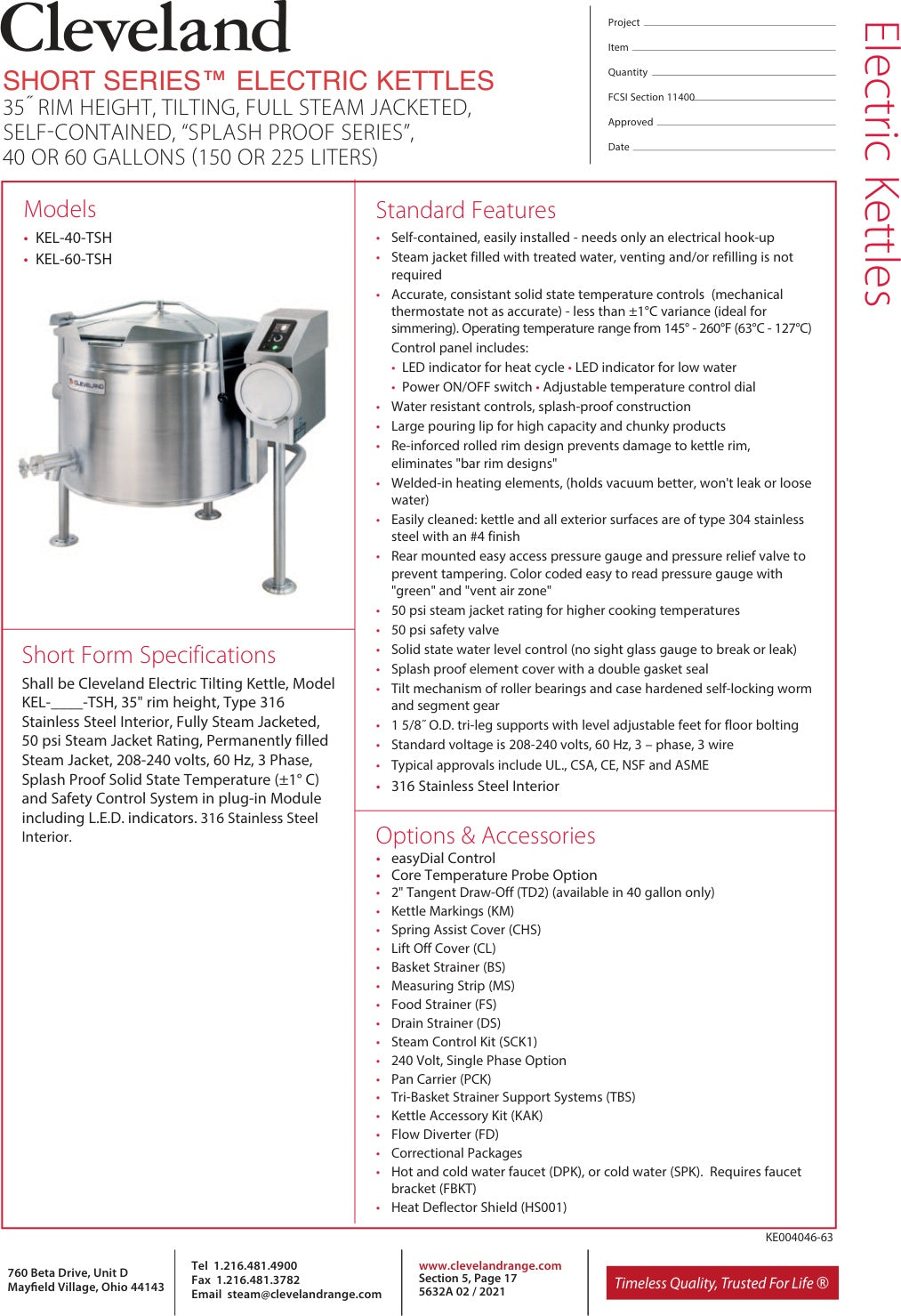Spec Sheet