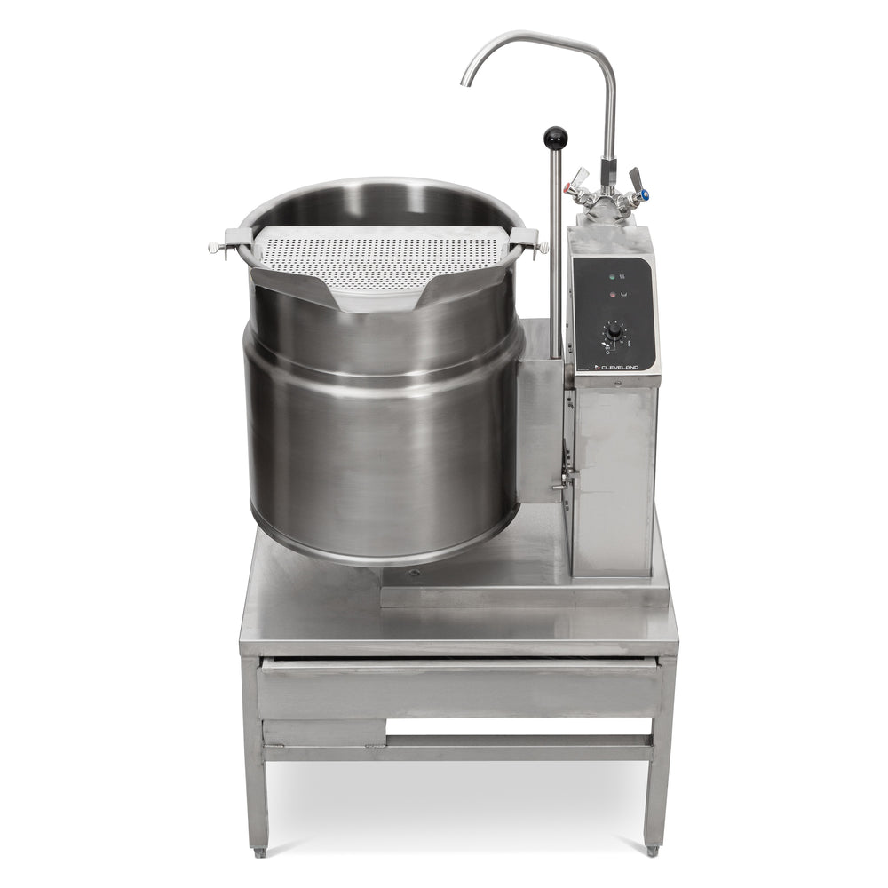 Cleveland KET12T 12 Gallon Tabletop Tilting 2/3 Steam Jacket Steam Electric Kettle