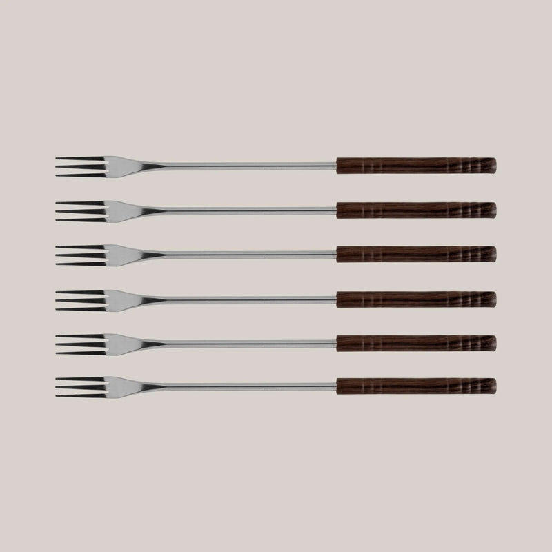 Swissmar Lugano 9 Piece Cast Iron Fondue Set, Metallic Black