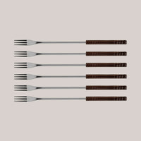 Swissmar Lugano 9-Piece Cast Iron Fondue Set, Matte White