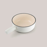 Swissmar Lugano 9-Piece Cast Iron Fondue Set, Matte White