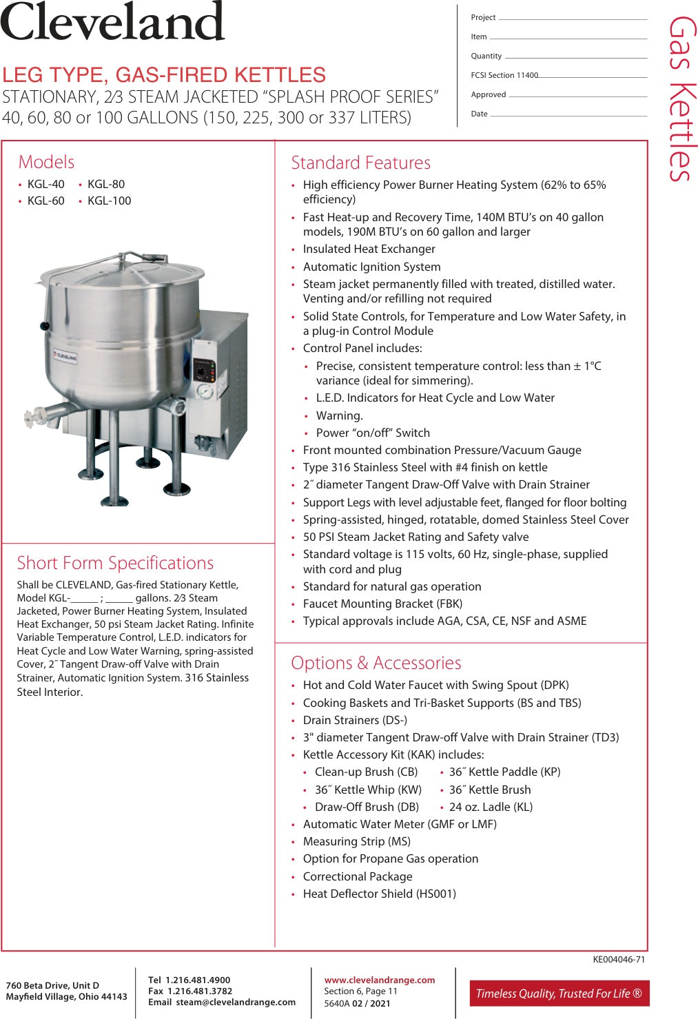 Spec Sheet