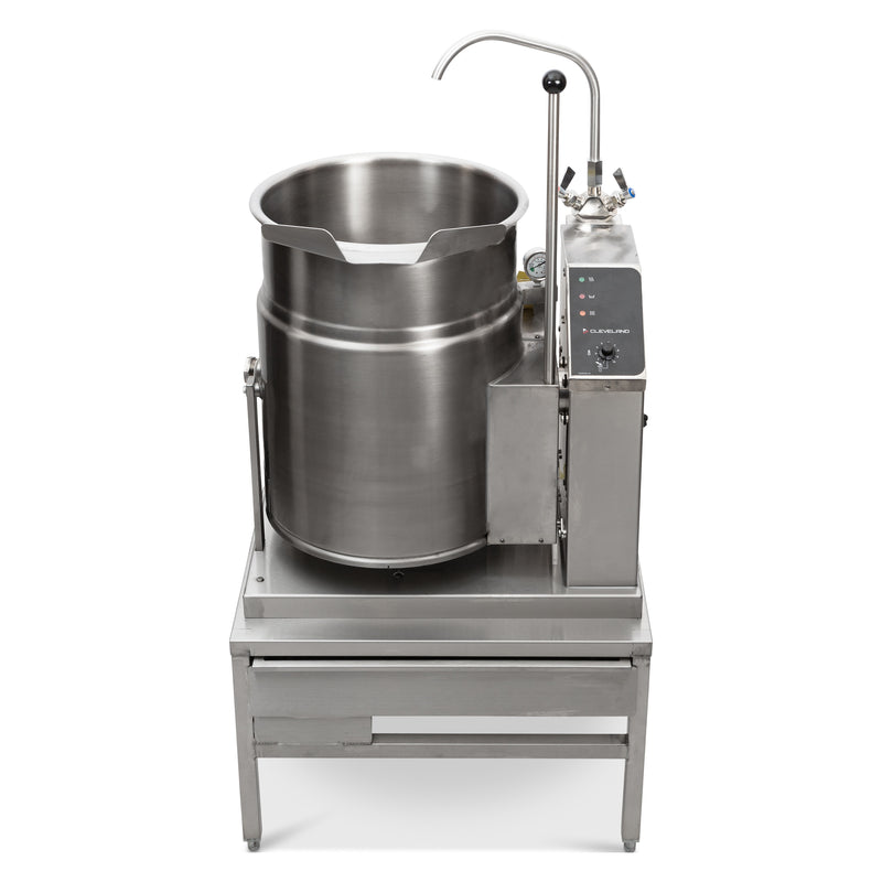 Cleveland KGT6T 6 Gallon Tabletop Tilting 2/3 Steam Jacket Natural Gas Steam Kettle