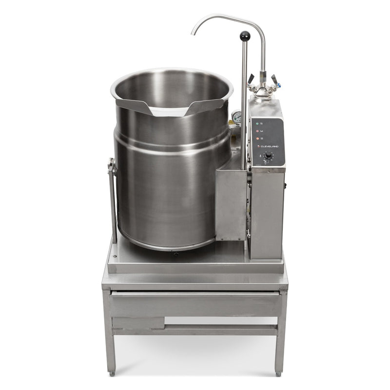 Cleveland KGT6T 6 Gallon Tabletop Tilting 2/3 Steam Jacket Natural Gas Steam Kettle