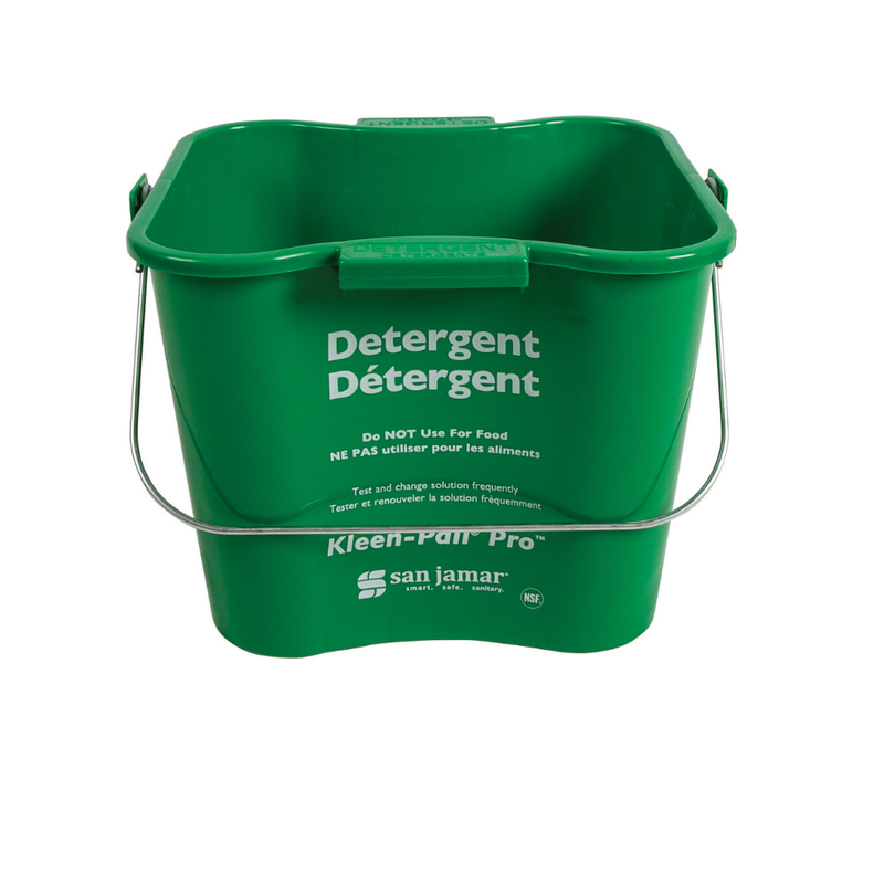 San Jamar 6 Qt Sanitizing Bucket, Green