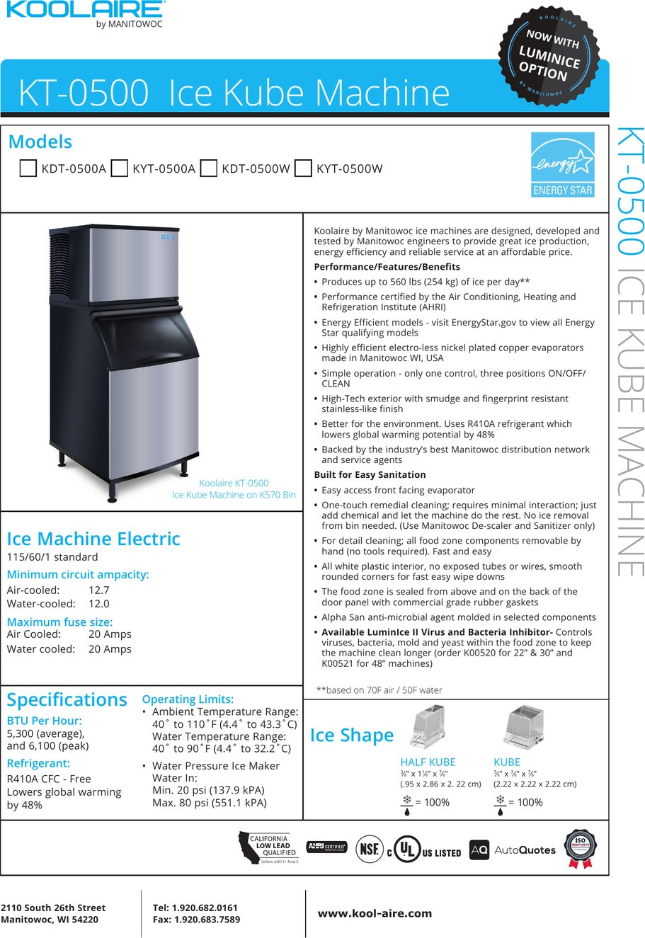 Spec Sheet