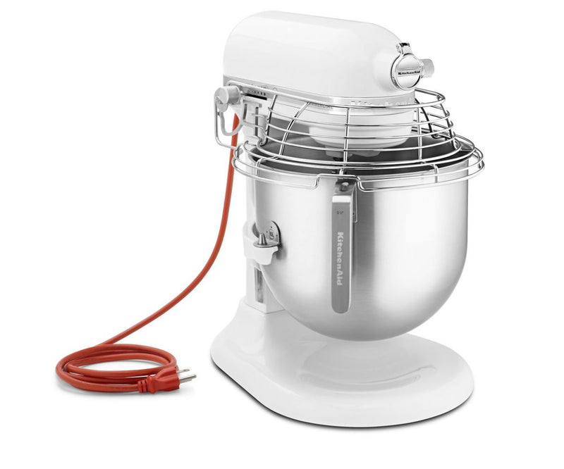 KitchenAid Commercial Series 8 Qt Bowl Lift Stand Mixer, White - KSMC895WH