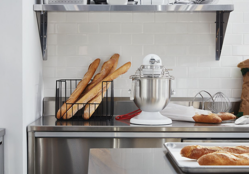 KitchenAid Commercial Series 8 Qt Bowl Lift Stand Mixer, White - KSMC895WH