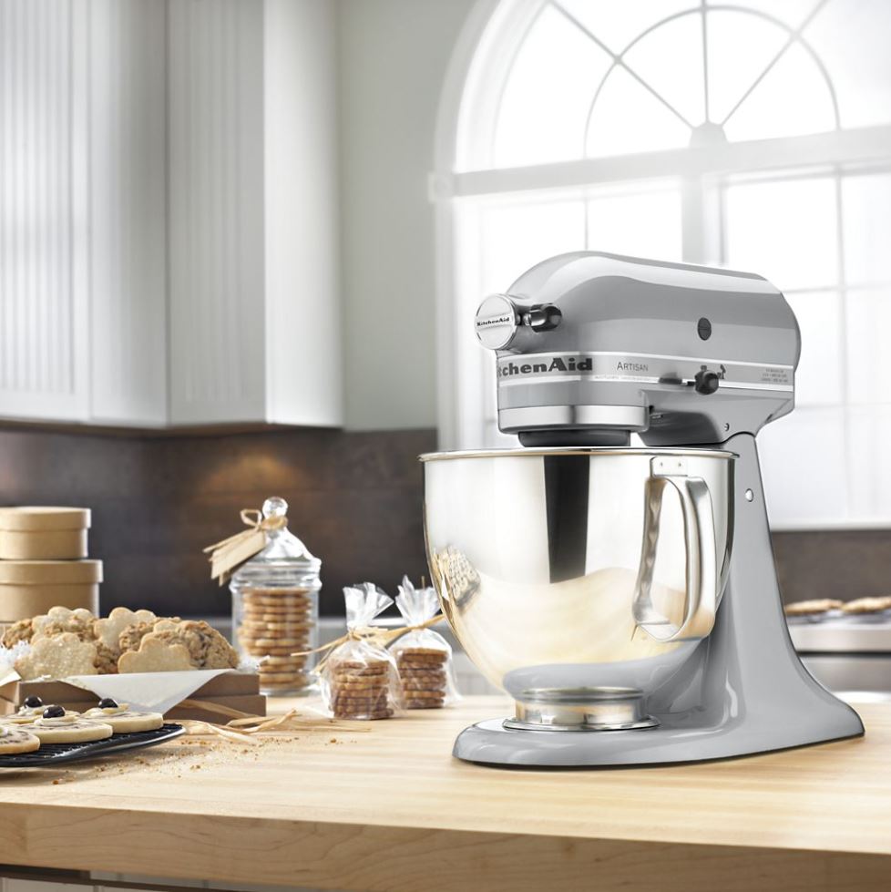 KitchenAid Artisan Series 5 Qt Tilt-Head Stand Mixer, Metallic Chrome