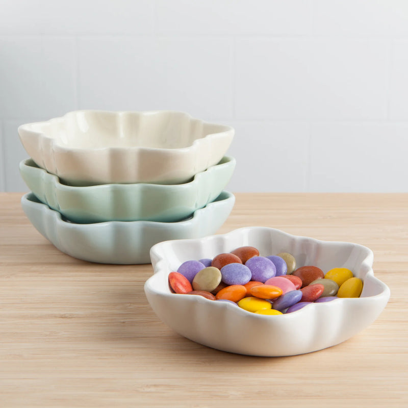 Now Design Snowflake Shaped Dipping Bowl, Set of 4