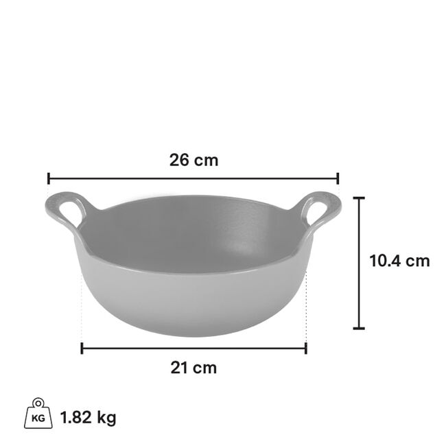 Le Creuset 2.7 Litre Balti Dish, Oyster
