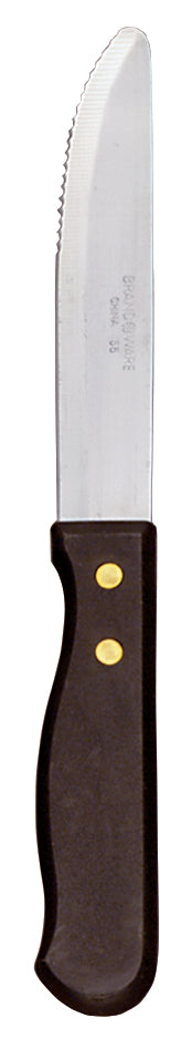 Libbey Beef Baron 10" Stainless Steel Steak Knife, Black Handle