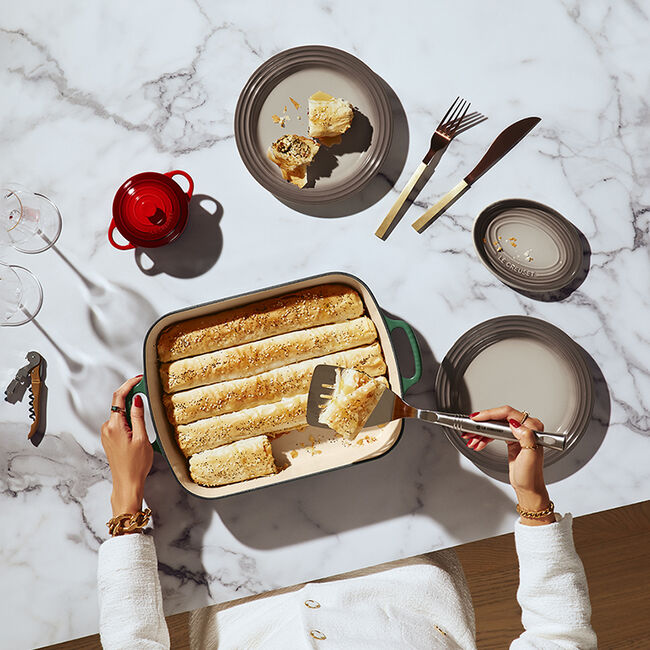 Le Creuset 4.9 Litre Rectangle Roaster, Sage