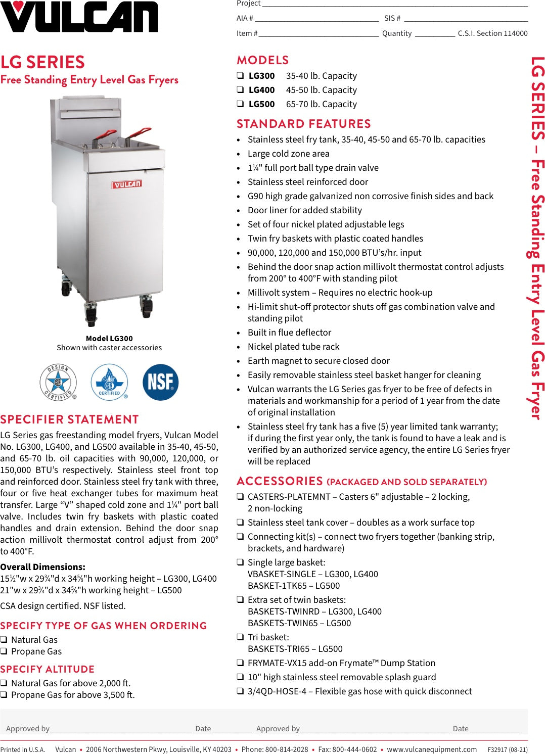 Spec Sheet