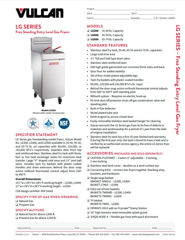 Spec Sheet