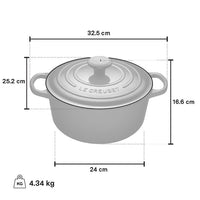 Le Creuset 4.2 Litre Round Dutch Oven, Oyster