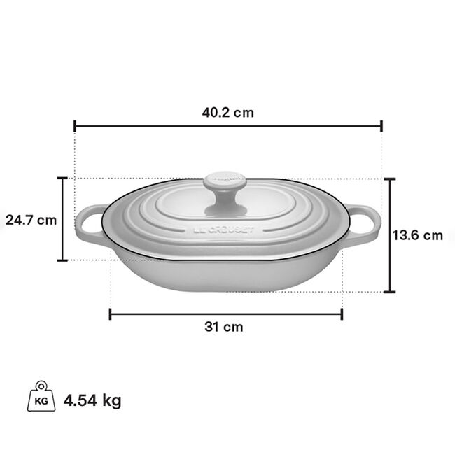 Le Creuset 3.4L Oblong Casserole, Cerise