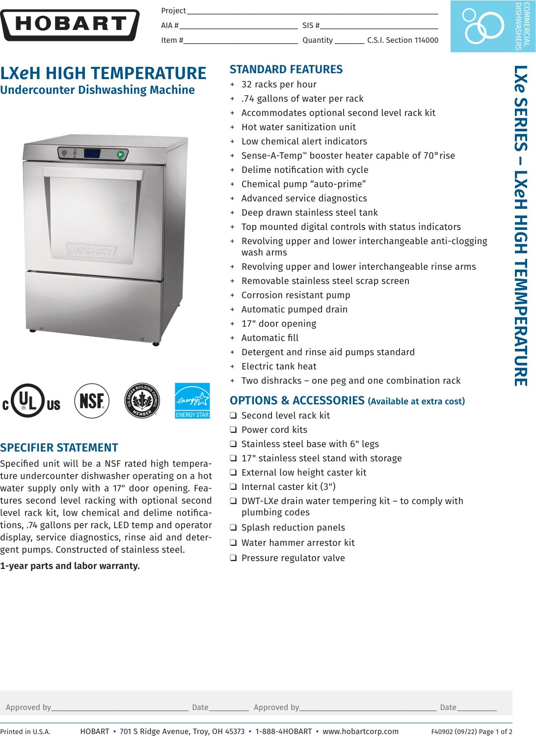 Spec Sheet