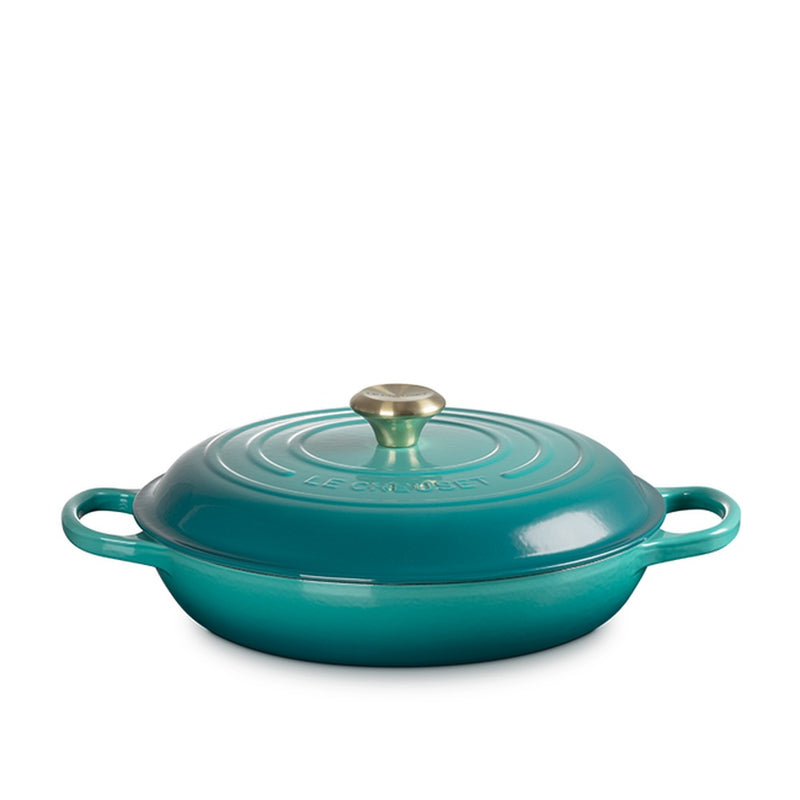 Le Creuset 3.5 Litre Braiser, Bleu Riviera