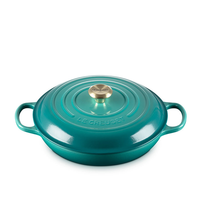 Le Creuset 3.5 Litre Braiser, Bleu Riviera