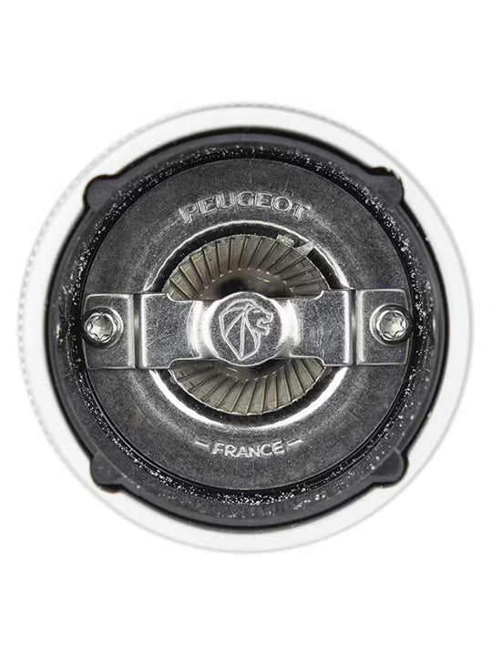 Peugeot Line 5” Salt Mill in Beachwood and Brushed Aluminum