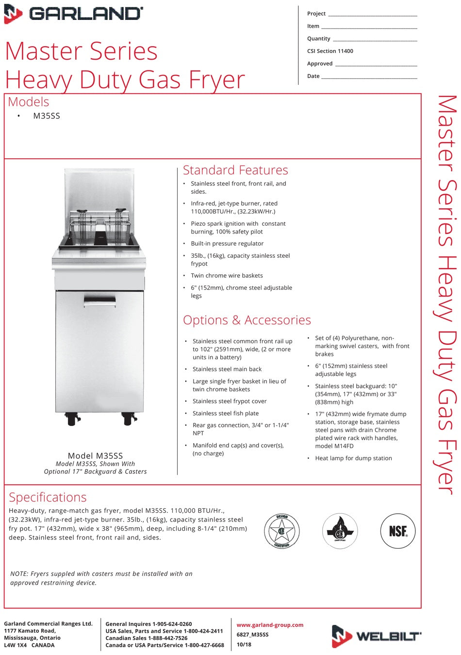 Spec Sheet