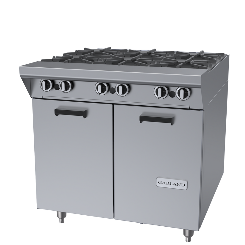 Garland Master Series 34" Heavy Duty 6 Burner Range Natural Gas 144,000 BTU