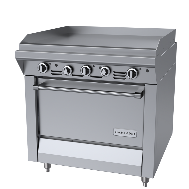 Garland Master Series Heavy Duty 34" Griddle & Standard Oven 139,000 BTU