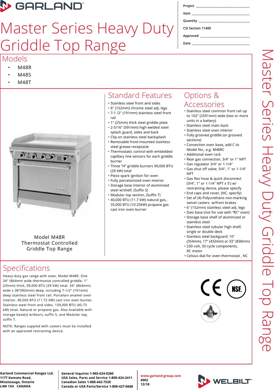 Spec Sheet