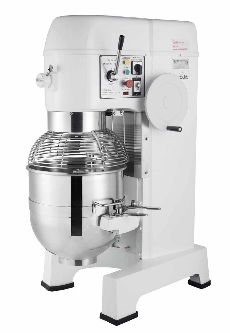 Eurodib M60A220ETL 60 Qt Planetary Mixer 3-Speed Gear Driven 208V, 3.5 HP