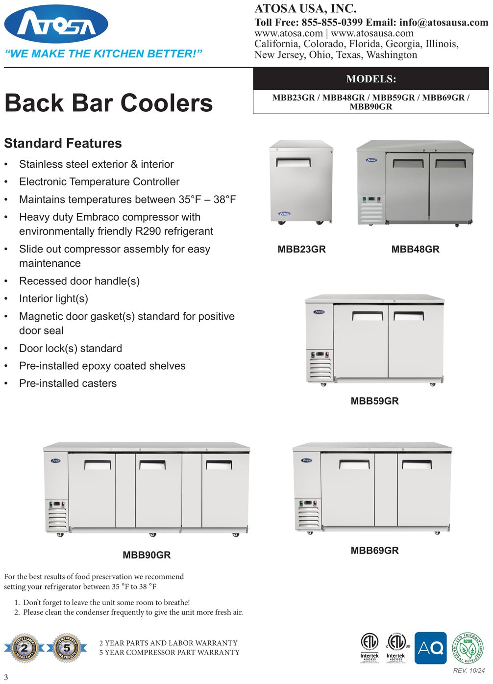 Spec Sheet